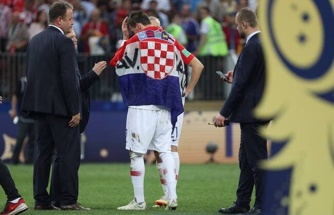 Football World Cup 2018 winners 15.07.2018. Moscow, Russia - Football World Cup 2018 , Finals, Croatia - France.Mario Mandzukic  IgorxKralj PIXSELL