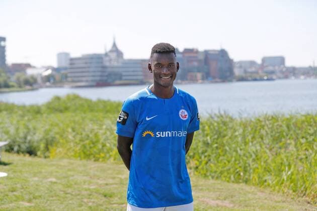 Merveille Biankadi FC Hansa Rostock 3 League Portraettermin 2018 2019 FC Hansa Rostock 3 Liga Portraettermin 2018 2019 Rostock Copyright: xEIBNER AndyxBuenningx EP_EER