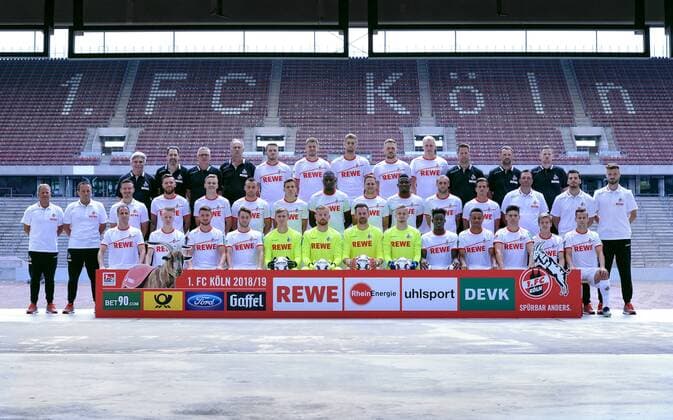 1 FC Köln 2 BL PortraÌttermin 2018 2019 Team Photo 1 Series v left Matthias Lehmann Chris Fuhrich Salih Özcan Matthias Bader Brady Scott Timo Horn Thomas Kessler Jan Christoph Bartels Yann Aurel Bisseck Nikolas Nartey Jorge Mere Vincent Koziello Louis Schaub 2 Series Head Coach Markus Anfang Co Coach Tom Cichon Co Coach Florian Boy Marco Höger Vincent Koziello Cristian Clemens Niklas Captain Sehrou Guirassy Benno Schmitz Jhon Cordoba Marcel Risse Simon Zoller Goalkeeping Coach Andreas Menger Athletic Trainer Max Weuthen Athletic Trainer Dennis Morschel 3 Series v left Team Doctor Dr Peter Schäferhoff Team Doctor Dr Paul Klein Team Member Frank Almstedt Kit Manager Kresimir Ban Jannes Horn Simon Terodde Lasse Sobiech Rafael Czichos Frederik Sörensen Physiotherapist Thorsten Klopp Head Physiotherapy Rehabilitation Klaus Maierstein Team Supervisor Maximilian Vollmar