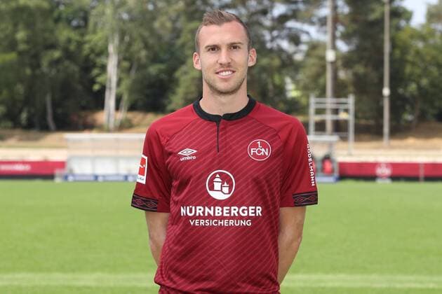 16 07 2018 1 FC Nuremberg Nuernberg FCN Club 1 Football Bundesliga BL Season 2018 2019 Photo appointment Portrait date Portraittermin DaMa Lukas Jäger 20 1 FC Nürnberg FCN Single photo Single portrait Portrait Headshot