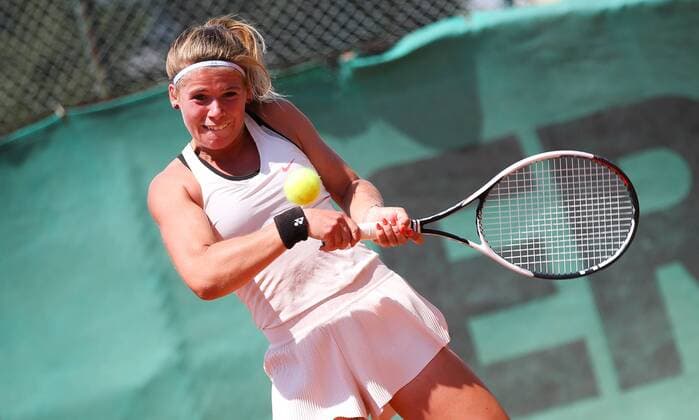 TENNIS - ITF Future Ladies VIENNA,AUSTRIA,17.JUL.18 - TENNIS - ITF Future Ladies. Image shows Marcelina Podlinska (POL). GEPAxpictures xPhilippxBrem
