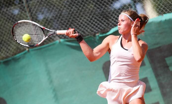 TENNIS - ITF Future Ladies VIENNA,AUSTRIA,17.JUL.18 - TENNIS - ITF Future Ladies. Image shows Marcelina Podlinska (POL). GEPAxpictures xPhilippxBrem