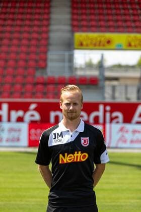 GER Soccer Men 2 BL Season 2018 2019 Portrait Date 17 07 2018 SSV Jahn Regensburg Jonas Maier SSV Jahn Regensburg 2 BL PortraÌttermin 2018 2019