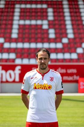 GER Soccer Men 2 BL Season 2018 2019 Portrait Date 17 07 2018 SSV Jahn Regensburg Sebastian Frei SSV Jahn Regensburg 2 BL PortraÌttermin 2018 2019