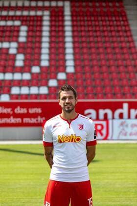 GER Soccer Men 2 BL Season 2018 2019 Portrait Date 17 07 2018 SSV Jahn Regensburg Marco Grüttner SSV Jahn Regensburg 2 BL PortraÌttermin 2018 2019