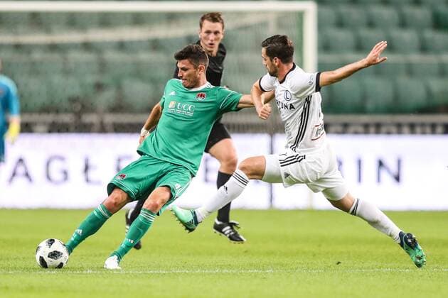 17.07.2018 WARSZAWA, LAZIENKOWSKA PILKA NOZNA (FOOTBALL), 1 RUNDA KWALIFIKACYJNA DO LIGI MISTRZOW UEFA (1ST QUALIFICATION ROUND UEFA CHAMPIONS LEAGUE) MECZ (GAME ) LEGIA WARSZAWA - CORK CITY NZ CONOR MCCORMACK, INAKI ASTIZ FOTO LUKASZ GROCHALA CYFRASPORT NEWSPIX.PL --- Newspix.pl NEWSPIX.PL --- Newspix.pl  20180717CSLG0017