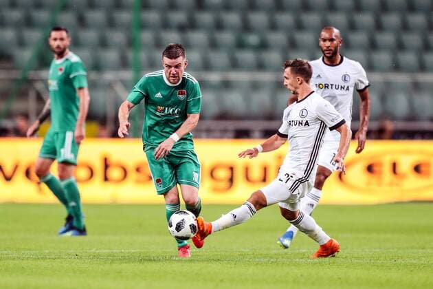 17.07.2018 WARSZAWA, LAZIENKOWSKA PILKA NOZNA (FOOTBALL), 1 RUNDA KWALIFIKACYJNA DO LIGI MISTRZOW UEFA (1ST QUALIFICATION ROUND UEFA CHAMPIONS LEAGUE) MECZ (GAME ) LEGIA WARSZAWA - CORK CITY NZ STEVEN BEATTIE, DOMINIK NAGY FOTO LUKASZ GROCHALA CYFRASPORT NEWSPIX.PL --- Newspix.pl NEWSPIX.PL --- Newspix.pl  20180717CSLG0018