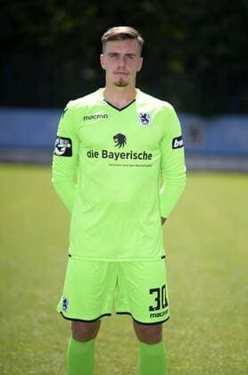 Goalkeeper Johann Hipper TSV 1860 Munich 3 League Portrait Date 2018 2019