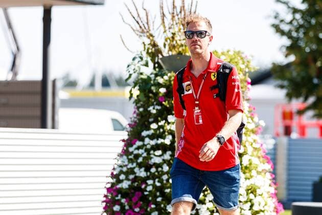 Sebastian Vettel Scuderia Ferrari arrives at the Grand Prix of Germany 2018 Motorsport Formula 1 19 07 2018 Grand Prix of Germany 2018 Motorsport Formula 1 19 07 2018 Hockenheim Copyright: xEIBNER AlexanderxNeisx EP_ANS