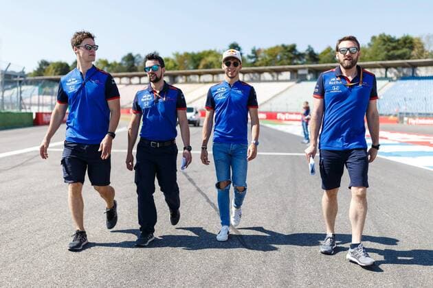 Pierre Gasly Scuderia Toro Rosso visits the track Grand Prix of Germany 2018 Motorsport Formula 1 19 07 2018 Grand Prix of Germany 2018 Motorsport Formula 1 19 07 2018 Hockenheim Copyright: xEIBNER AlexanderxNeisx EP_ANS