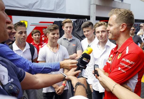 Motorsports: FIA Formula One World Championship WM Weltmeisterschaft 2018, Grand Prix of Germany, 5 Sebastian Vettel (GER, Scuderia Ferrari), Hockenheim Germany