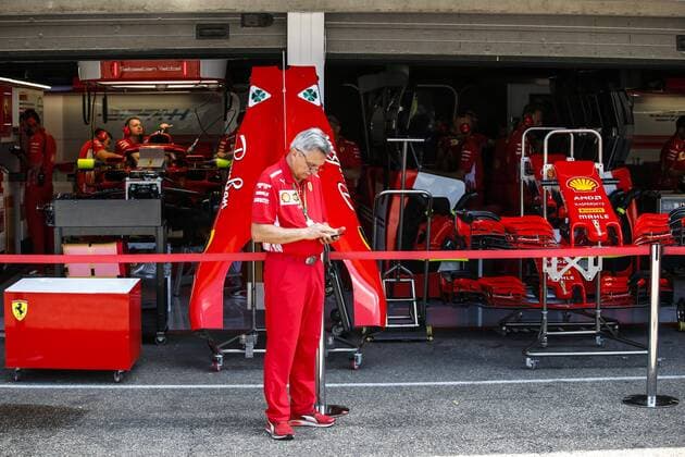 Motorsports: FIA Formula One World Championship WM Weltmeisterschaft 2018, Grand Prix of Germany, Garage of Scuderia Ferrari Hockenheim Germany