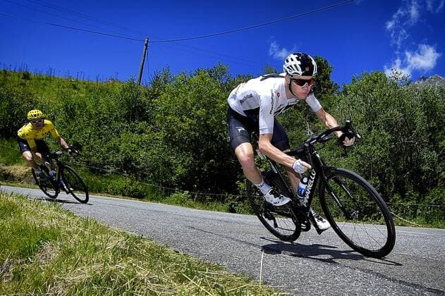 British Chris Froome of Team Sky pictured in action during the twelfth stage in the 105th edition of the Tour de France cycling race, 175,5km from Bourg-Saint-Maurice Les Arcs to Alpe d Huez, France, Thursday 19 July 2018. This year s Tour de France takes place from July 7th to July 29th. YORICKxJANSENS  x05389142x