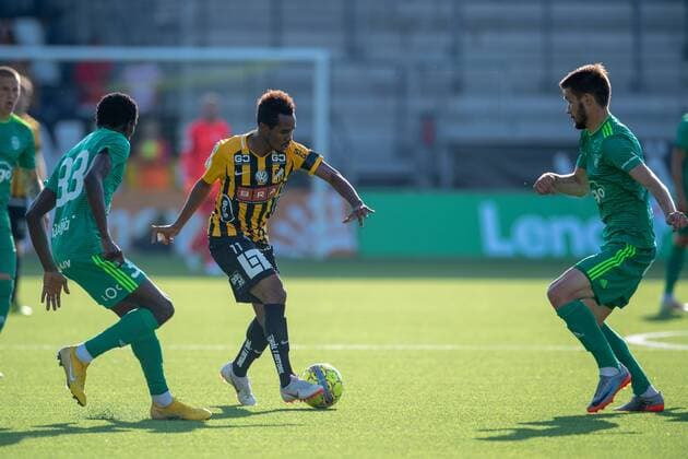 180719 Nasiru Mohammed of Häcken during the first round second leg qualifying match between Häcken and Liepaja on July 19, 2018 in Gothenburg  Copyright: MATHIASxBERGELD BB180719MB002