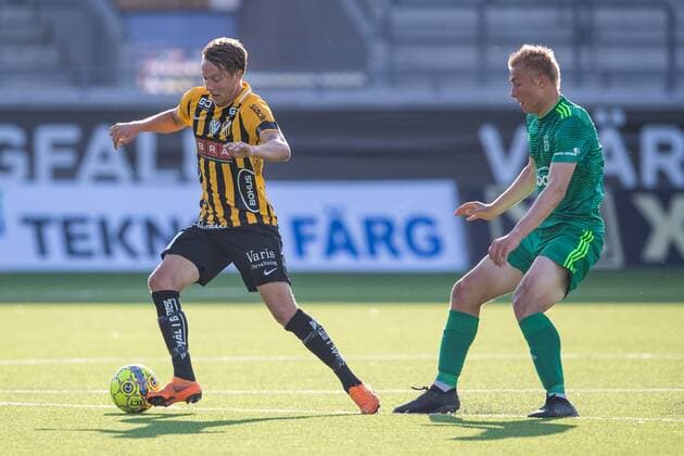 180719 Viktor Lundberg of Häcken in action during the first round second leg qualifying match between Häcken and Liepaja on July 19, 2018 in Gothenburg  Copyright: MATHIASxBERGELD BB180719MB007