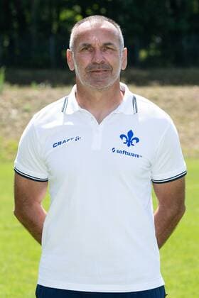 19 07 2018 xfux Football 2 Bundesliga SV Darmstadt 98 Photoalbum Season 2018 2019 PortraÌttermin 2018 2019 emspor emonline deloka v l Interim goalkeeping coach Uwe Zimmermann SV Darmstadt 98 Darmstadt