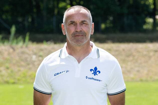19 07 2018 xfux Football 2 Bundesliga SV Darmstadt 98 Photoalbum Season 2018 2019 PortraÌttermin 2018 2019 emspor emonline deloka v l Interim goalkeeping coach Uwe Zimmermann SV Darmstadt 98 Darmstadt