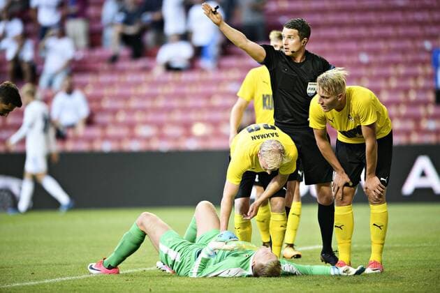 Sport Bilder des Tages Otso Virtanen (1) of Kuopion Palloseura of Finland, during the UEFA Europa League first qualifying round, 2nd leg match at Parken Stadium in Copenhagen, Denmark. Thursday July 19. 2018. , Copenhagen Denmark  Copyright: PhilipxDavali PhilipxDavalix COP101 spdk20180719-212753-L