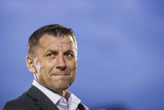 19th July 2018, Partizan Stadium, Belgrade, Serbia; UEFA Europa League football, first qualifying round, 2nd leg, Partizan versus Rudar Pljevlja; Head Coach Miroslav Djukic of Partizan ready for the start  ActionPlus12048794 NikolaxKrstic