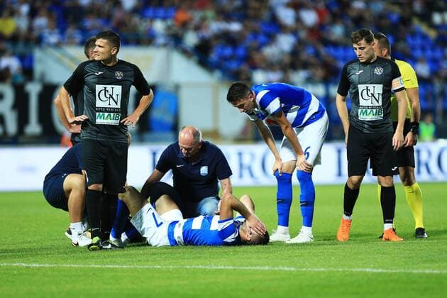 First qualification round for UEFA Europa League, Osijek - Petrocub 19.07.2018., stadium Gradski vrt, Osijek, Croatia - First qualification round for UEFA Europa League, 2nd leg, NK Osijek - CS Petrocub. Gabrijel Boban  DavorxJavorovic PIXSELL