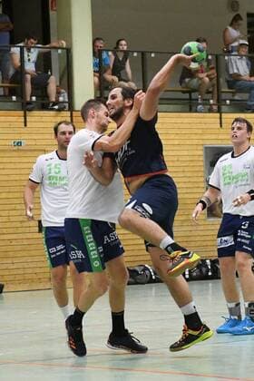 Christian Rau SG H2Ku Herrenberg Handball 19 07 2018 Test match HC Oppenweiler Backnang vs SG H2Ku Herrenberg Handball 19 07 2018 Oppenweiler Copyright: xEIBNER Florian_Schustx EP_SCHUST