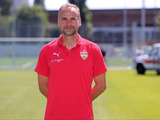 Goalkeeper coach Marco Langner VfB Stuttgart 1893 1 BL Portraettermin 2018 2019