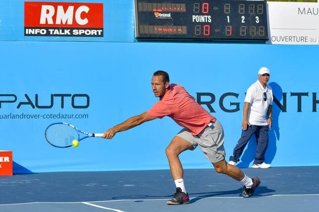 Michael Llodra CELEBRITES : Classic Tennis Tour 2018 - Saint Tropez - 19 07 2018 NorbertScanella Panoramic 
