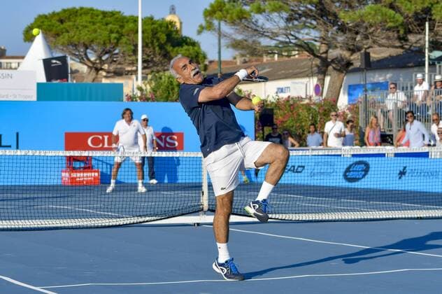 Mansour Bahrami CELEBRITES : Classic Tennis Tour 2018 - Saint Tropez - 19 07 2018 NorbertScanella Panoramic 