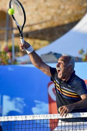 Mansour Bahrami CELEBRITES : Classic Tennis Tour 2018 - Saint Tropez - 19 07 2018 NorbertScanella Panoramic 
