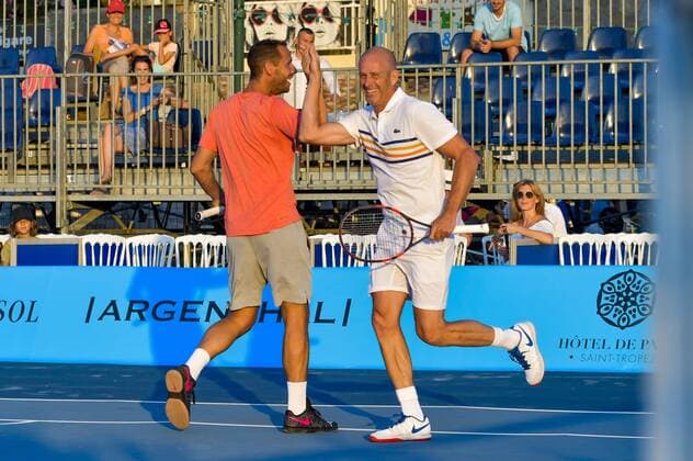Michael Lliodra - Guy Forget CELEBRITES : Classic Tennis Tour 2018 - Saint Tropez - 19 07 2018 NorbertScanella Panoramic 