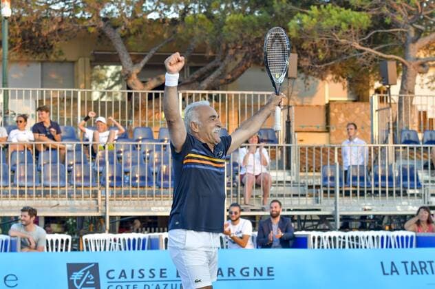 Mansour Bahrami CELEBRITES : Classic Tennis Tour 2018 - Saint Tropez - 19 07 2018 NorbertScanella Panoramic 