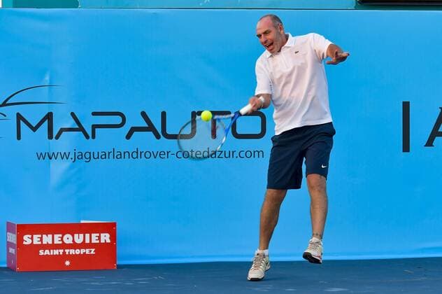Alain Boghossian CELEBRITES : Classic Tennis Tour 2018 - Saint Tropez - 19 07 2018 NorbertScanella Panoramic 