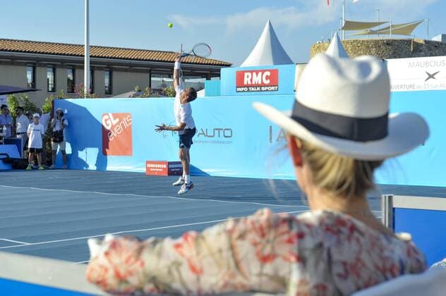 Paul Henri Mathieu CELEBRITES : Classic Tennis Tour 2018 - Saint Tropez - 19 07 2018 NorbertScanella Panoramic 