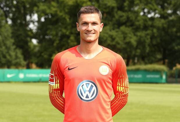 Goalkeeper Pavao Pervan Sport Soccer Soccer DFL first 1 Bundesliga Men Season 2018 2019 20 07 2018 VfL Wolfsburg Team portrait Portrait date Squad Portrait Presentation Presentation Press date
