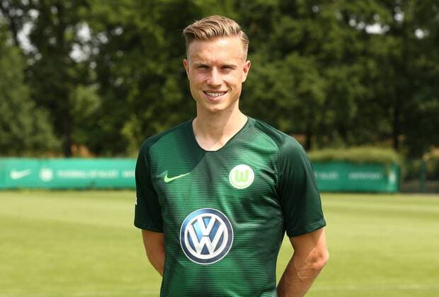 Yannick Gerhardt Sport Football Soccer DFL first 1 Bundesliga Mens Season 2018 2019 20 07 2018 VfL Wolfsburg Team photo Portrait date Squad Portrait Presentation Presentation Press event