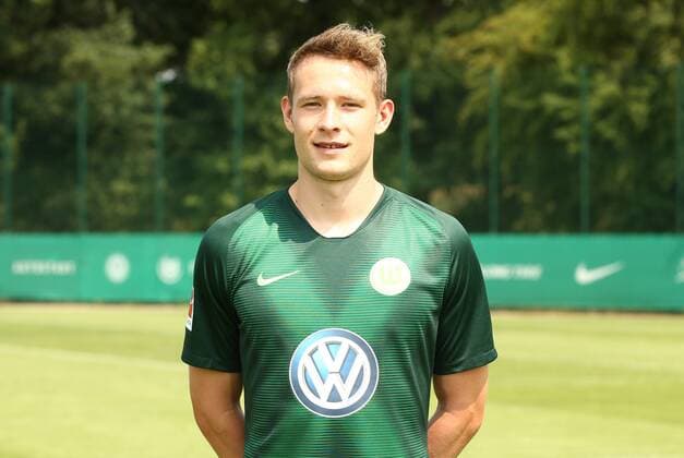 Paul Jaeckel Sport Football Soccer DFL first 1 Bundesliga Mens Season 2018 2019 20 07 2018 VfL Wolfsburg Team portrait Portrait date Squad Portrait Presentation Presentation Press event