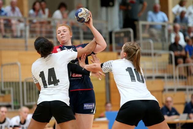 Aimee von Pereira Germany U18 Kerstin Foth SG H2Ku Heerrenberg Kuties Maxi Muehlner Germany U18 SG H2Ku Herrenberg Women vs Germany U18 Handball Esslinger Marktplatztunier 2018 Handball 20 07 2018 SG H2Ku Herrenberg Women vs Germany U18 Handball Esslinger Marktplatztunier 2018 Handball 20 07 2018 Echterdingen Copyright: xLangerx xEibner-Pressefotox EP_HLR