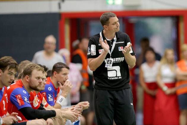 Head Coach Jens Buerkle HBW Balingen HBW Balingen vs Fuechse Berlin Handball Esslinger Marktplatztunier 2018 Handball 20 07 2018 HBW Balingen vs Fuechse Berlin Handball Esslinger Marktplatztunier 2018 Handball 20 07 2018 Altach Copyright: xLangerx xEibner-Pressefotox EP_HLR