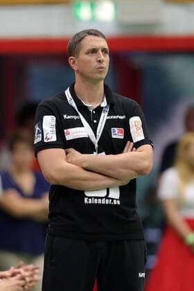 Head Coach Jens Buerkle HBW Balingen HBW Balingen vs Fuechse Berlin Handball Esslinger Marktplatztunier 2018 Handball 20 07 2018 HBW Balingen vs Fuechse Berlin Handball Esslinger Marktplatztunier 2018 Handball 20 07 2018 Altach Copyright: xLangerx xEibner-Pressefotox EP_HLR