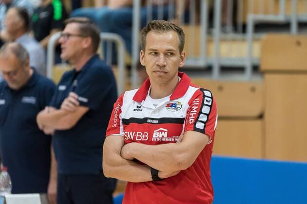 Ralf Bader SG BBM Bietigheim Head Coach FRISCH AUF Goeppingen vs SG BBM Bietigheim Reichstadt Cup 2018 Handballl DKB Men 1 Bundesliga Season 18 19 GER 20 07 2018 FRESH ON Goeppingen vs SG BBM Bietigheim Reichstadt Cup 2018 Handballl DKB Men 1 Bundesliga Season 18 19 GER 20 07 2018 Leinfelden Echterdingen Copyright: xEIBNER WolfgangxFrankx EP_WFK