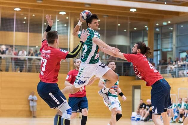 Valentin Schmidt SG BBM Bietigheim 13 Nemanja Zelenovic Frisch On Goeppingen 42 Patrick Weber SG BBM Bietigheim 42 FRESH ON Goeppingen vs SG BBM Bietigheim Reichstadt Cup 2018 Handballl DKB Men 1 Bundesliga Season 18 19 GER 20 07 2018 FRESH ON Goeppingen vs SG BBM Bietigheim Reichstadt Cup 2018 Handballl DKB Men 1 Bundesliga Season 18 19 GER 20 07 2018 Leinfelden Echterdingen Copyright: xEIBNER WolfgangxFrankx EP_WFK