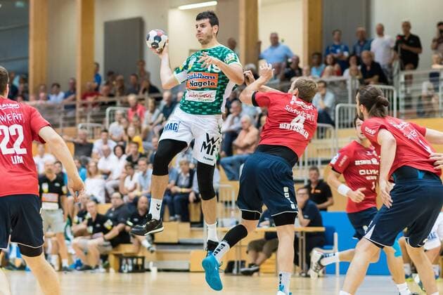 Ivan Sliskovic Frisch On Goeppinen 19 Patrick Rentschler SG BBM Bietigheim 04 FRESH ON Goeppingen vs SG BBM Bietigheim Reichstadt Cup 2018 Handballl DKB Men 1 Bundesliga Season 18 19 GER 20 07 2018 FRESH ON Goeppingen vs SG BBM Bietigheim Reichstadt Cup 2018 Handballl DKB Men 1 Bundesliga season 18 19 GER 20 07 2018 Leinfelden Echterdingen Copyright: xEIBNER WolfgangxFrankx EP_WFK