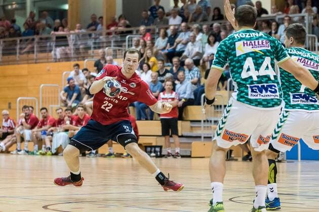 FRANK ON Goeppingen vs SG BBM Bietigheim Reichstadt Cup 2018 Handballl DKB Men 1 Bundesliga Season 18 19 GER 20 07 2018 FRESH ON Goeppingen vs SG BBM Bietigheim Reichstadt Cup 2018 Handballl DKB Men 1 Bundesliga Season 18 19 GER 20 07 2018 Leinfelden Echterdingen Copyright: xEIBNER WolfgangxFrankx EP_WFK