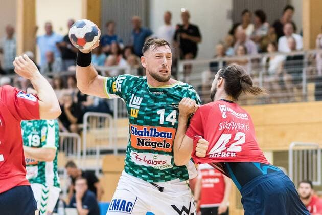 FRANK ON Goeppingen vs SG BBM Bietigheim Reichstadt Cup 2018 Handballl DKB Men 1 Bundesliga Season 18 19 GER 20 07 2018 FRESH ON Goeppingen vs SG BBM Bietigheim Reichstadt Cup 2018 Handballl DKB Men 1 Bundesliga season 18 19 GER 20 07 2018 Leinfelden Echterdingen Copyright: xEIBNER WolfgangxFrankx EP_WFK