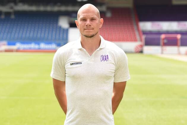 Football 3 League Portrait Date 2018 2019 VfL Osnabrück on 10 07 2018 at the Bremen Bridge in Osnabrück Athletic trainer Patrick Jochmann VfL Osnabrueck MT