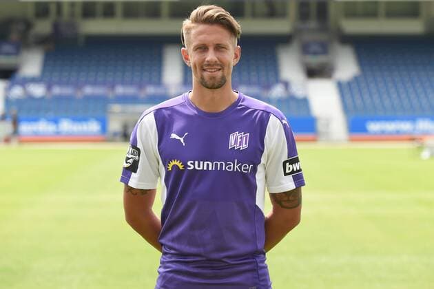 Football 3 League Portrait Date 2018 2019 VfL Osnabrück on 10 07 2018 at the Bremen Bridge in Osnabrück Alexander Dercho VfL Osnabrueck MT