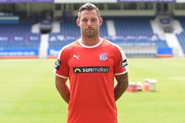 Football 3 League Portrait Date 2018 2019 VfL Osnabrück on 10 07 2018 at the Bremen Bridge in Osnabrück Goalkeeper Philipp Kuhn Kuehn VfL Osnabrueck MT