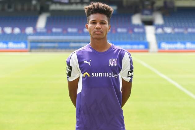 Football 3 League Portrait Date 2018 2019 VfL Osnabrück on 10 07 2018 at the Bremen Bridge in Osnabrück Felix Agu VfL Osnabrueck MT