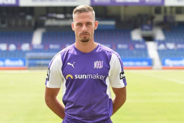 Football 3 League Portrait Date 2018 2019 VfL Osnabrück on 10 07 2018 at the Bremen Bridge in Osnabrueck Maurice Trapp VfL Osnabrueck MT