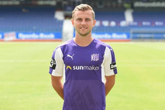 Football 3 League Portrait Date 2018 2019 VfL Osnabrück on 10 07 2018 at the Bremen Bridge in Osnabrück David Blacha VfL Osnabrueck MT